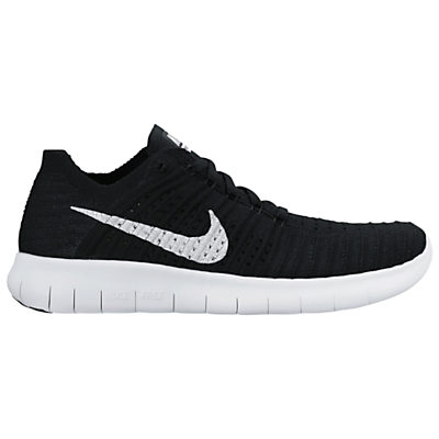 Nike Free RN Flyknit Women's Running Shoes Black/White Nike Free RN Flyknit Women's Running Shoes Black/White